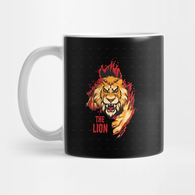 The Lion T-shirt by NadaSaid